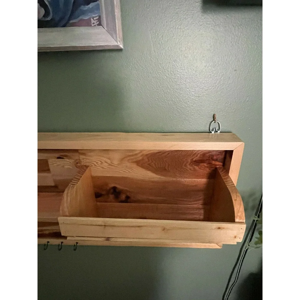 Handmade Wooden Mail‎ & Key Organizer